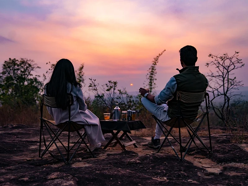 Sundowners at Ajabgarh Lake